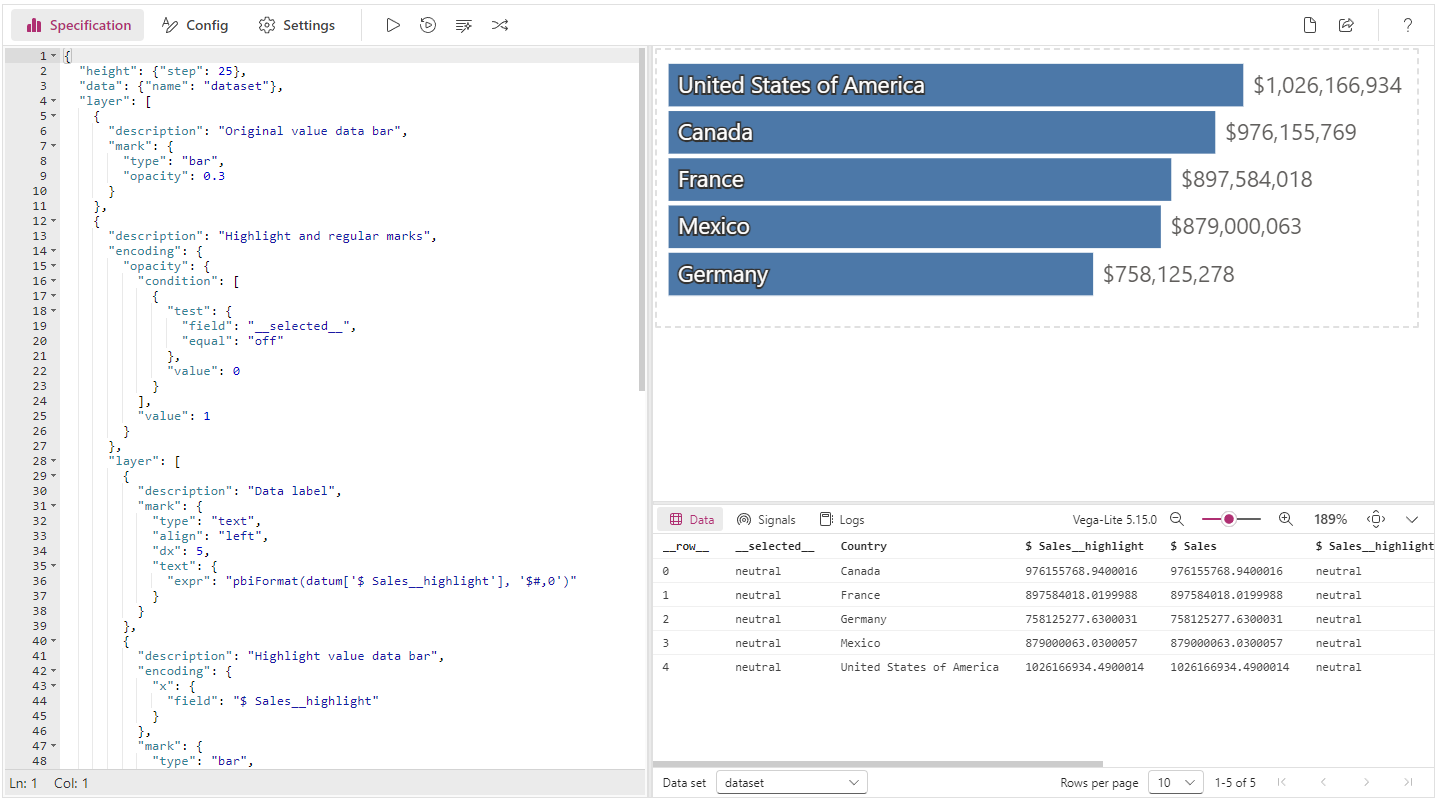 Расширенный редактор Deneb обновлён до последних библиотек Microsoft Fluent UI. Показано основное окно редактора.